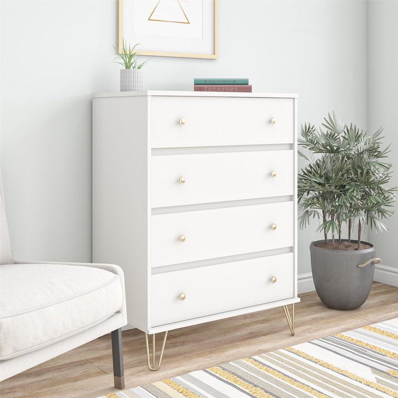 Novogratz Finley 4 Drawer Dresser & Reviews Wayfair